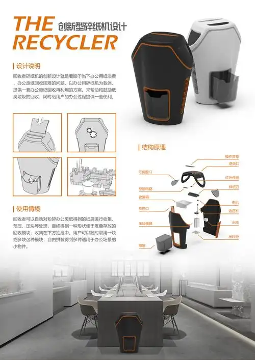 创新型碎纸机设计|工业/产品|生活用品|不是猪的小八 - 原创作品