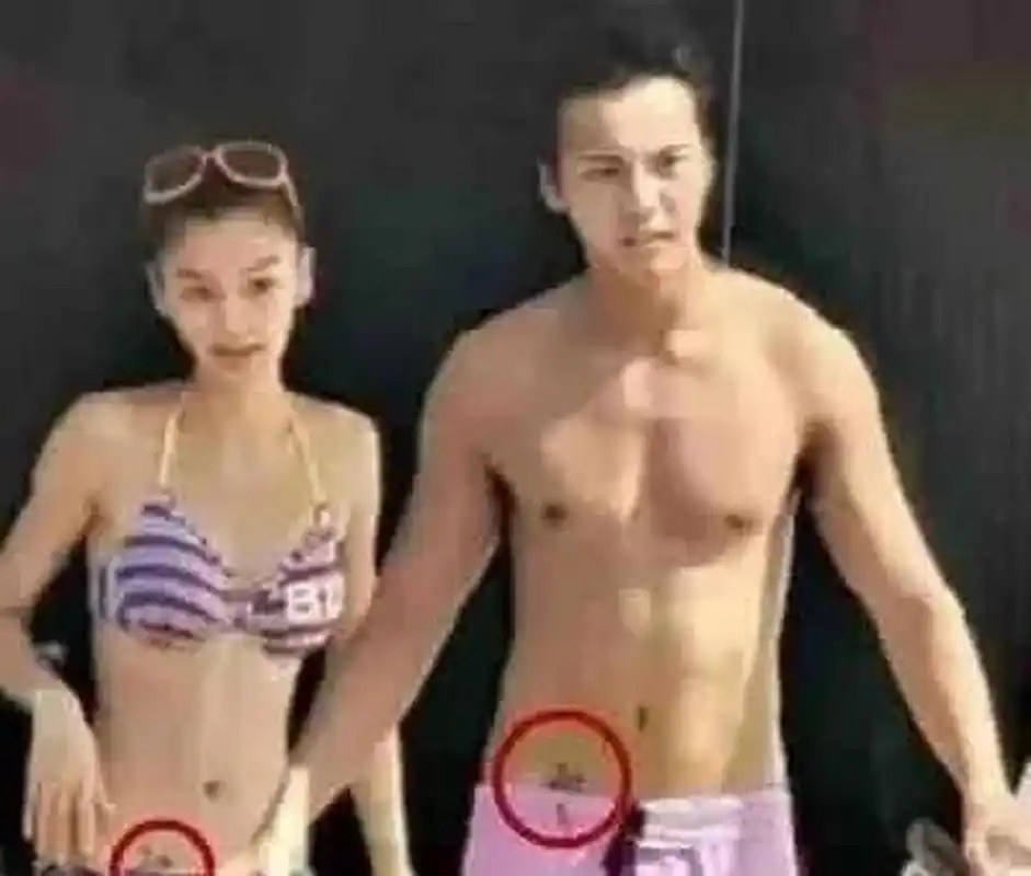 没想到大明星杨颖居然也有纹身.