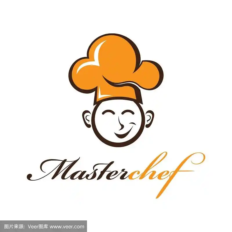 大师厨师标志矢量图标