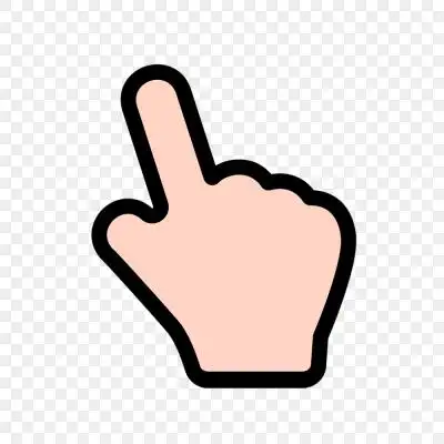 点击手势一根指头图标鼠标箭头