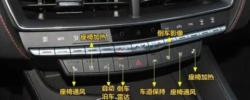 凯迪拉克ct5中控按钮图解,ct5车内按键功能说明