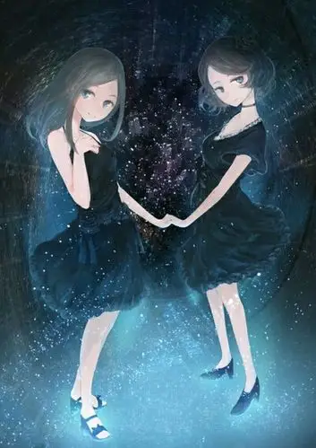 二次元闺蜜双人图