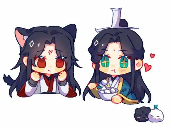 【指绘】画的也就那样_人渣反派自救系统冰秋平涂日系q版指绘绘画作品