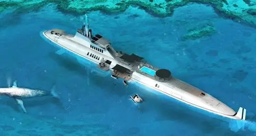 原创这艘价值23亿美元的潜艇游艇奢华的设计让你拥有一座海底皇宫