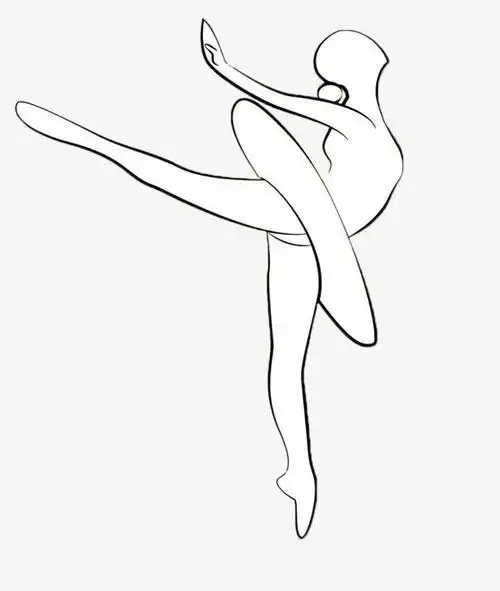 芭蕾舞者艺术简笔画