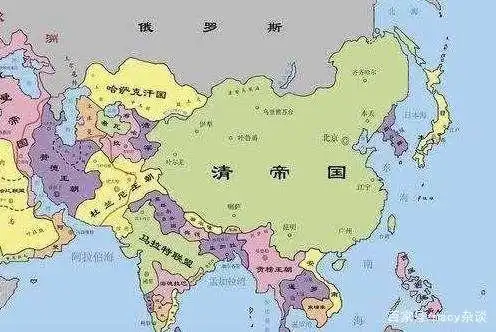 1820年清朝全盛时版图