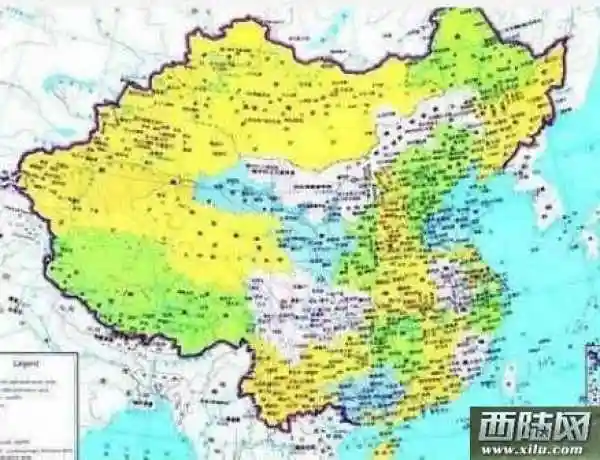 台版的中国地图