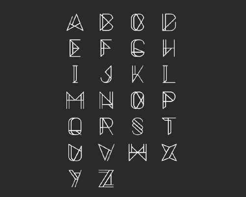 赏析│26个英文大写字母字体设计参考