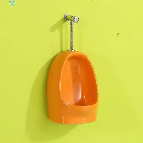 幼儿园彩色小便池儿童小便器陶瓷挂式立落地墙排男孩尿斗兜挂便池