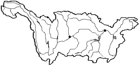 长江流域水系空白图