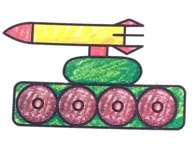 导弹车彩色简笔画星星报 简笔画 军事兵器简笔画  正文内容中国特警