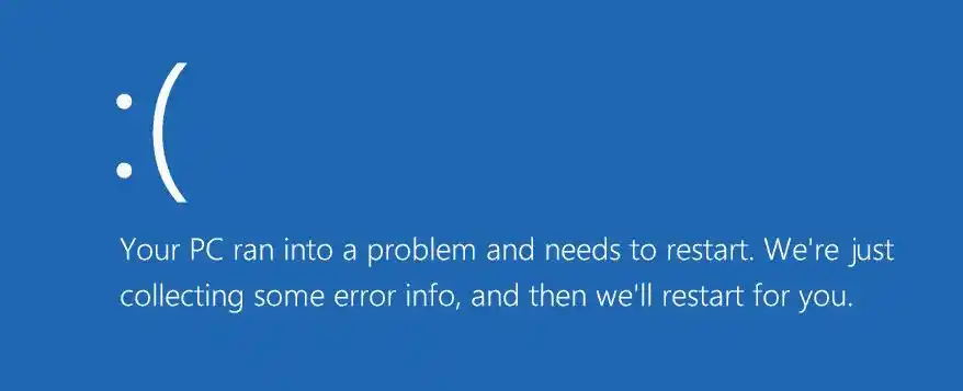 your pc ran into a problem and needs to restart