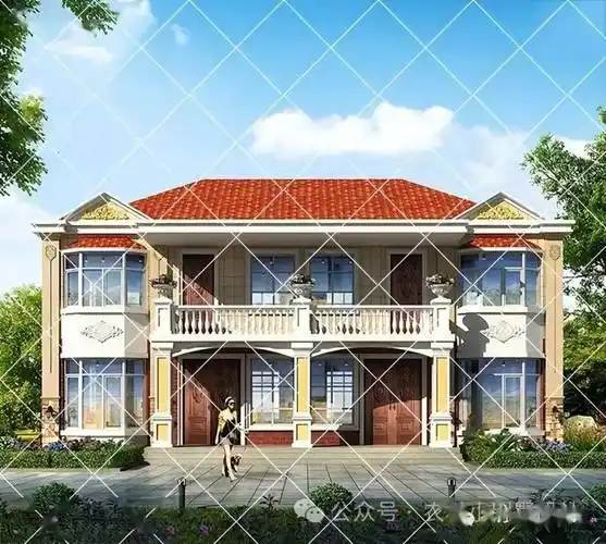 准备生二胎的都看看,5款二层兄弟双拼别墅,小家独立一统,大家合而不