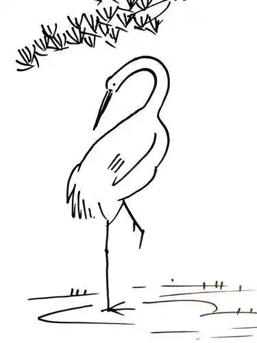 直冲云霄的仙鹤简笔画图片长寿简笔画空中飞翔的丹顶鹤简笔画图片我们