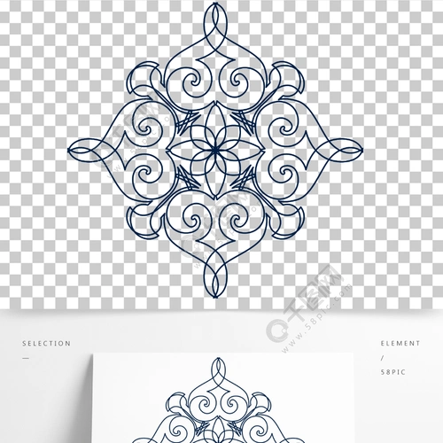 中国民族矢量传统图案艺术设计