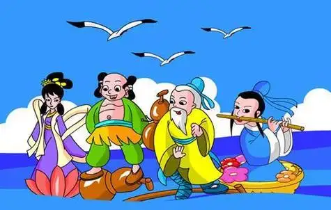 八仙过海的图画简笔画