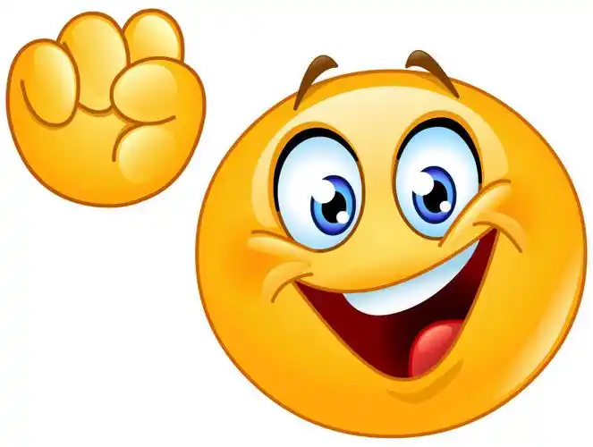 矢量喜笑颜开的卡通表情