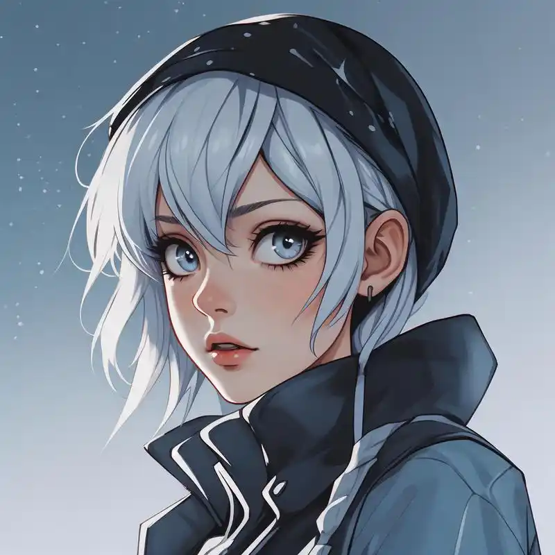 97冷色系漫画头像大赏96 探索冷色系的魅力,为你带来一组别具一格