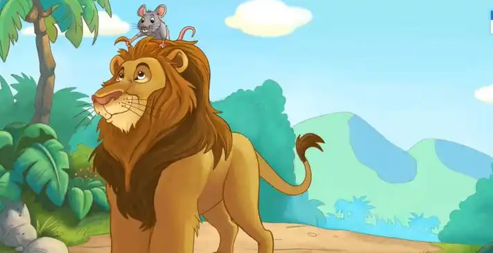 儿童故事|伊索寓言:狮子和老鼠的故事the lion and the mouse-喜马拉