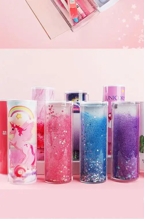 抖音同款网红笔盒多功能大容量流沙文具盒男13年级幼儿园可爱笔袋女孩