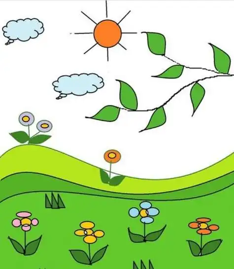 简笔画春天的色彩