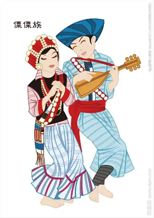 矢量手绘少数民族傈僳族设计图__图片素材_其他_设计图库_昵图网nipic