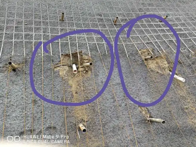 区块二5剖面泄水孔安装