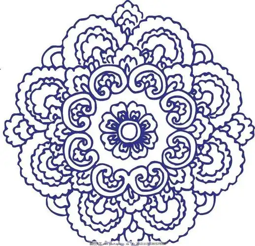 青花瓷图案 青花瓷纹样 青花瓷花纹 矢量花纹 古典花纹 瓷器 陶瓷花纹