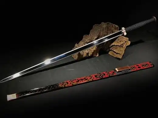 倚天剑 手工紫铜装 手绘古纹大漆鞘 和风堂美术刀剑