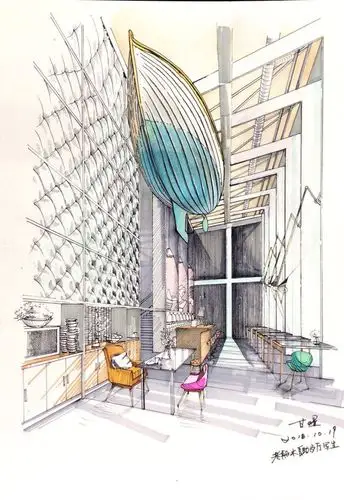 彩铅类空间手绘作品