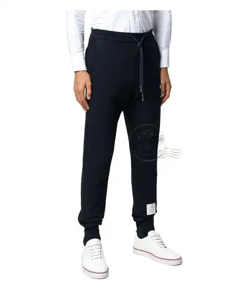 礼物thombrowne汤姆布朗tb裤子男条侧边纹松紧腰细带运动休闲小脚长裤