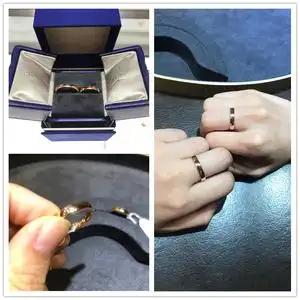 chaumet/尚美巴黎les恒久永爱系列素圈内镶钻戒指高圆圆同款对戒