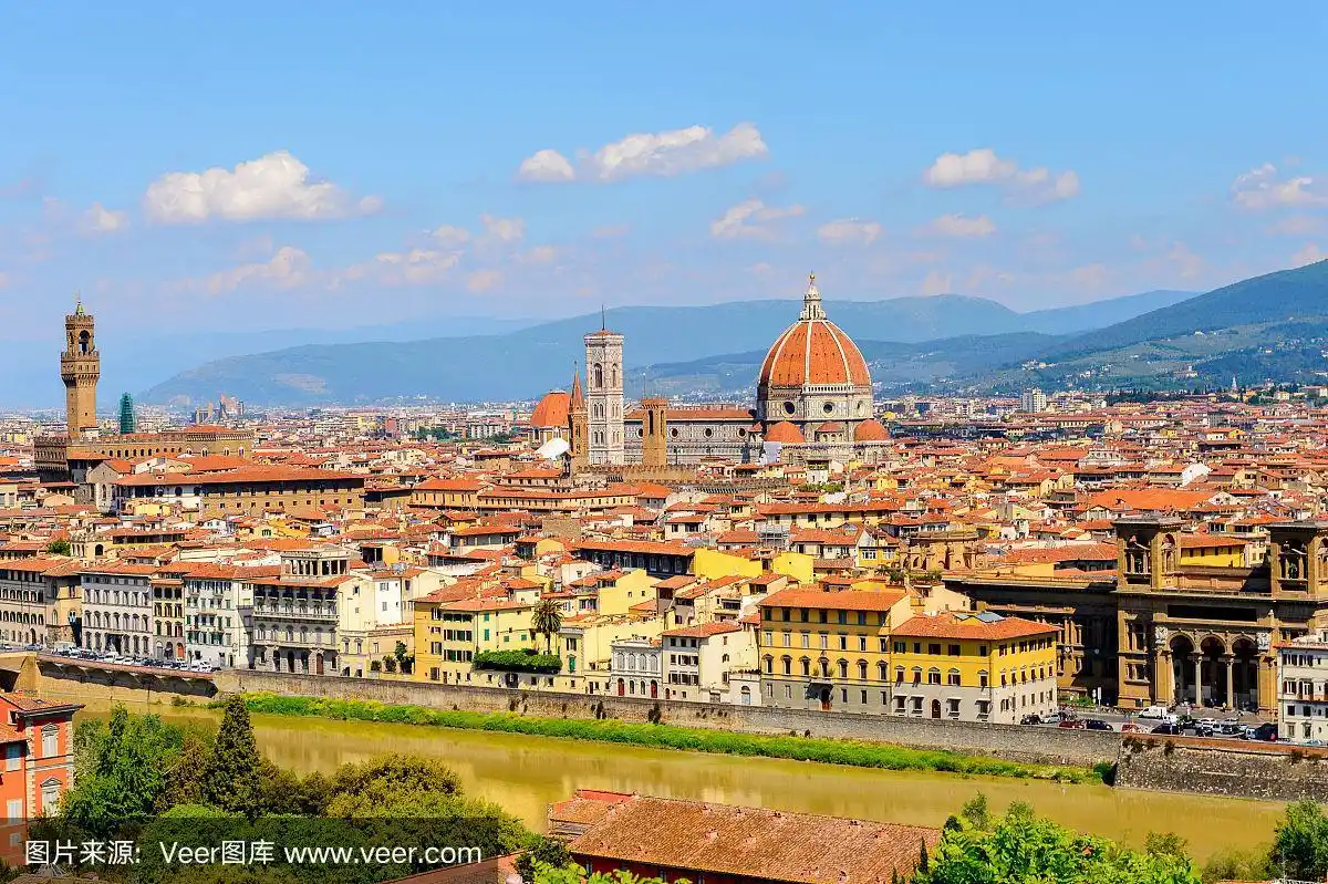 佛罗伦萨,意大利.从米开朗基罗广场俯瞰