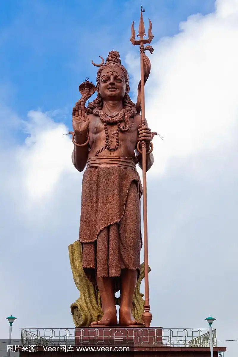 非洲毛里求斯的印度湿婆神雕像