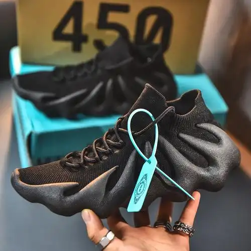 侃爷同款韦斯特椰子yeezy 450火山小笼包黑武士灰白跑步鞋大码