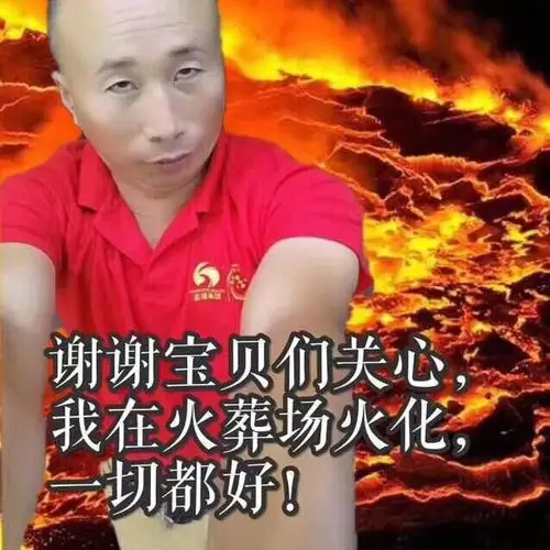 们关心,我在火葬场火化,一切都好_火葬场_火化_宝贝_谢谢_关心表情