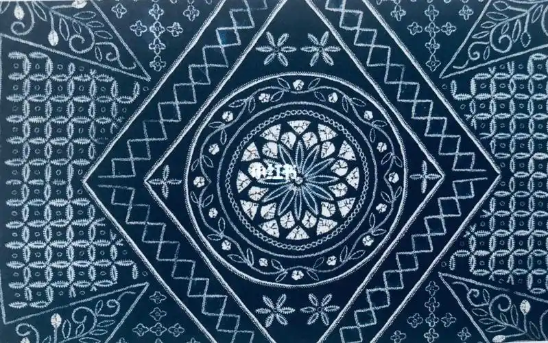 扎染纹样马牙花