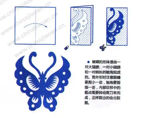 剪纸蝴蝶图库