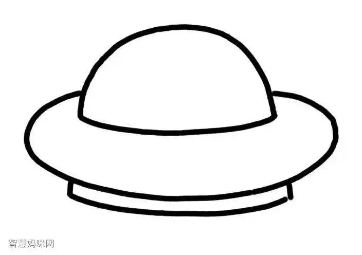 外星飞碟怎么画