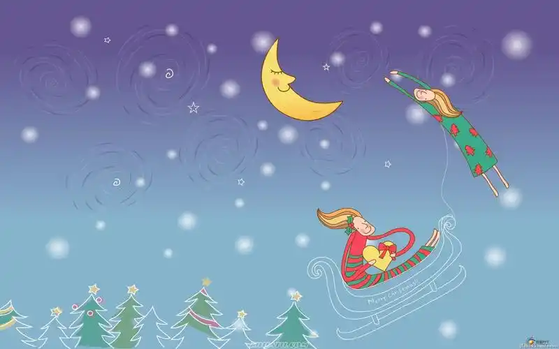 【寒冰冰】107张矢量童话插画宽屏壁纸(高清)