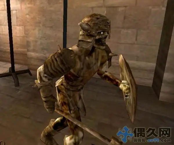 求穿盔甲的古代僵尸模型作图需要