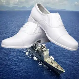 07海军白皮鞋婚礼商务正装鞋校尉常服白鞋男