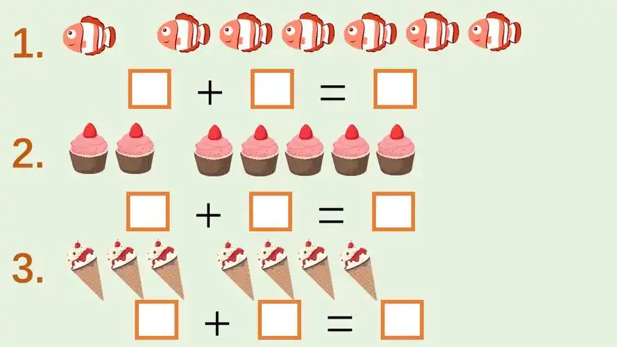 看图列加法算式 】