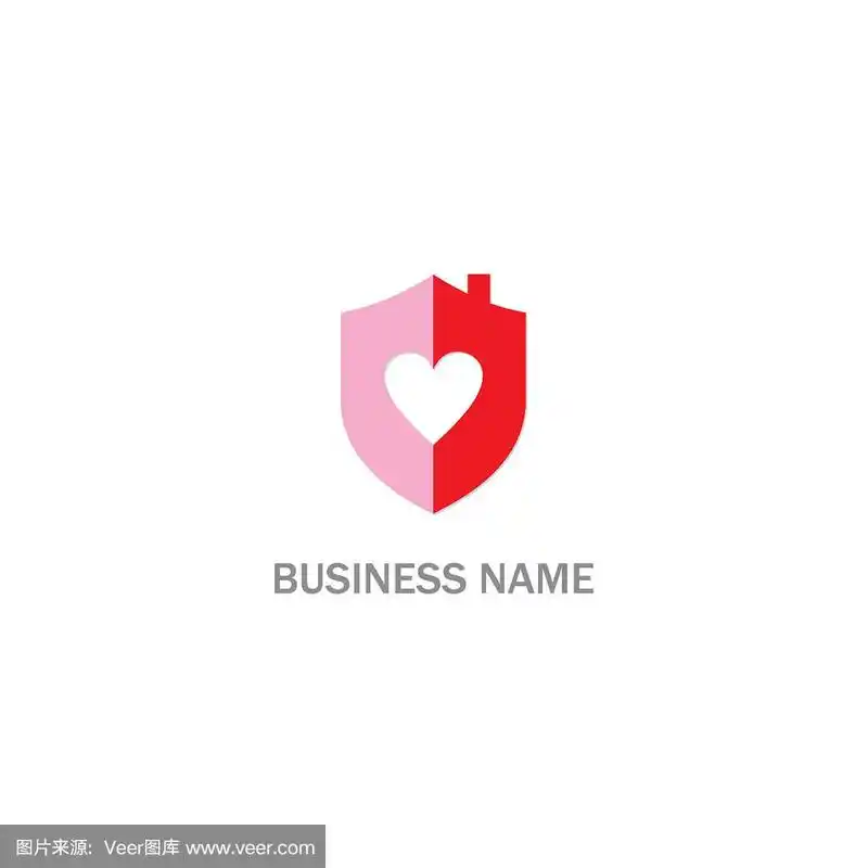 66,盾护平安爱心标志