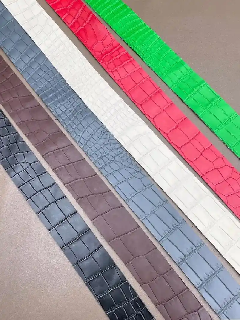 雾面水染鳄鱼皮尼罗鳄鳄皮