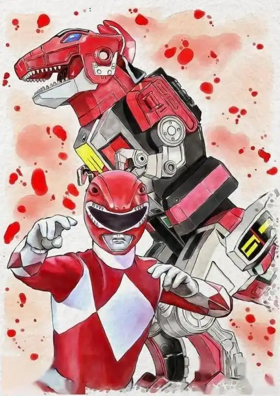 恐龙战队.以前电视台播的时候,光磕汤米和金伯莉的cp了,以至 - 抖音