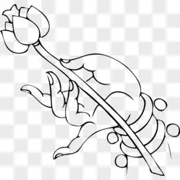 手绘佛教佛手莲花矢量素材pngai佛手pngai佛手托宝瓶png一个佛手柑png