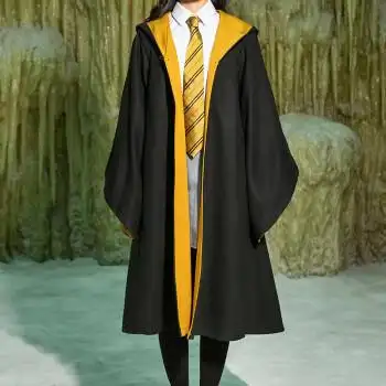 哈利cos魔法波特袍子衣服装联名巫师袍狮蛇学院校服斗篷环球影城 獾院