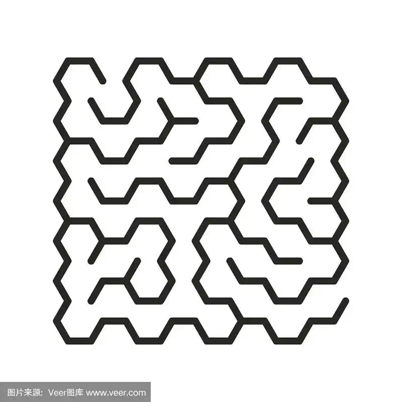 儿童教育逻辑迷宫游戏.找到正确的方法.