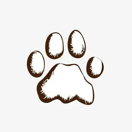 狗脚印图案动物小狗的爪印简笔画小狗的脚印的儿童简笔画简笔画的狗爪